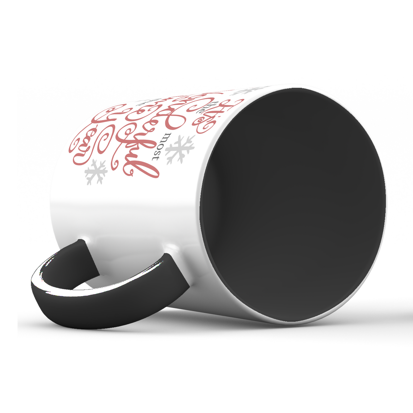 Its the Most Wonderful Time of the Year Snowflakes Holiday Mug