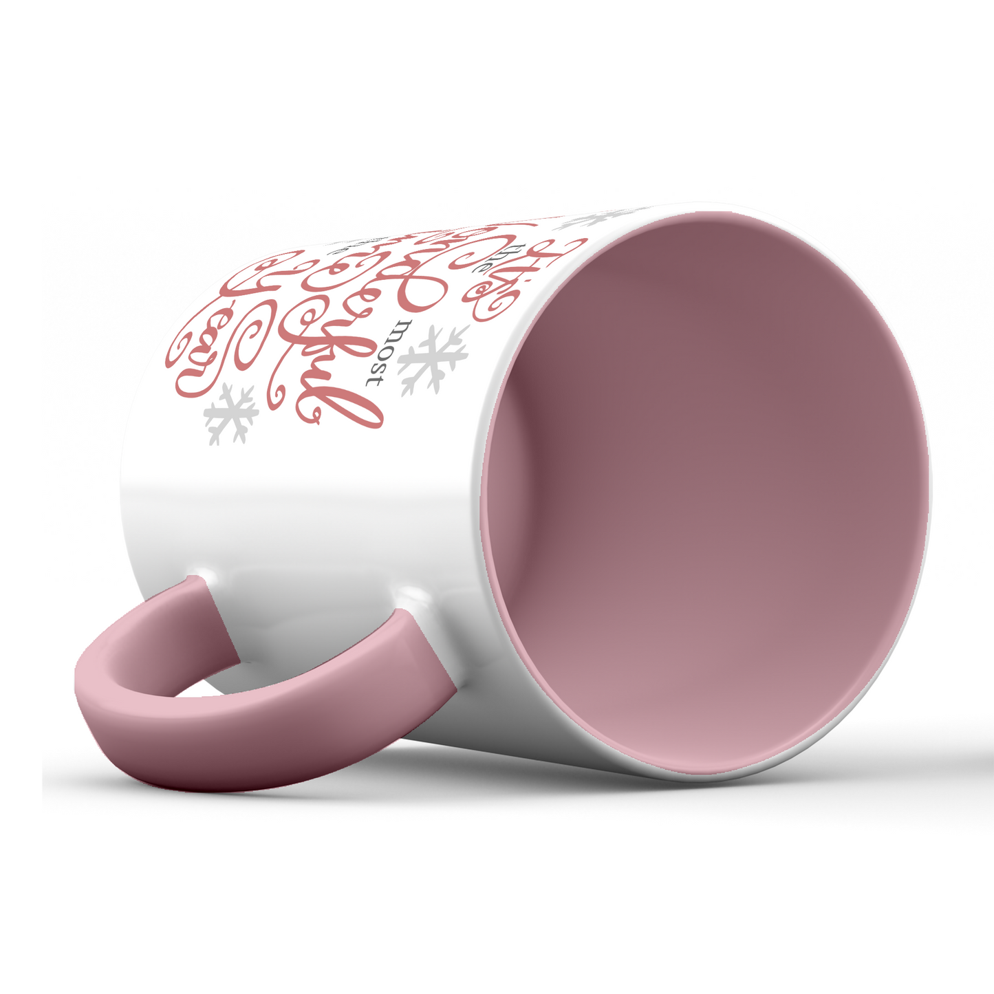 Its the Most Wonderful Time of the Year Snowflakes Holiday Mug