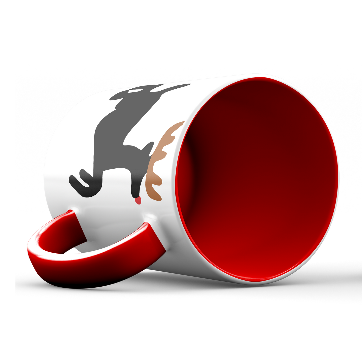 Holiday Shadow Reindeer Mug