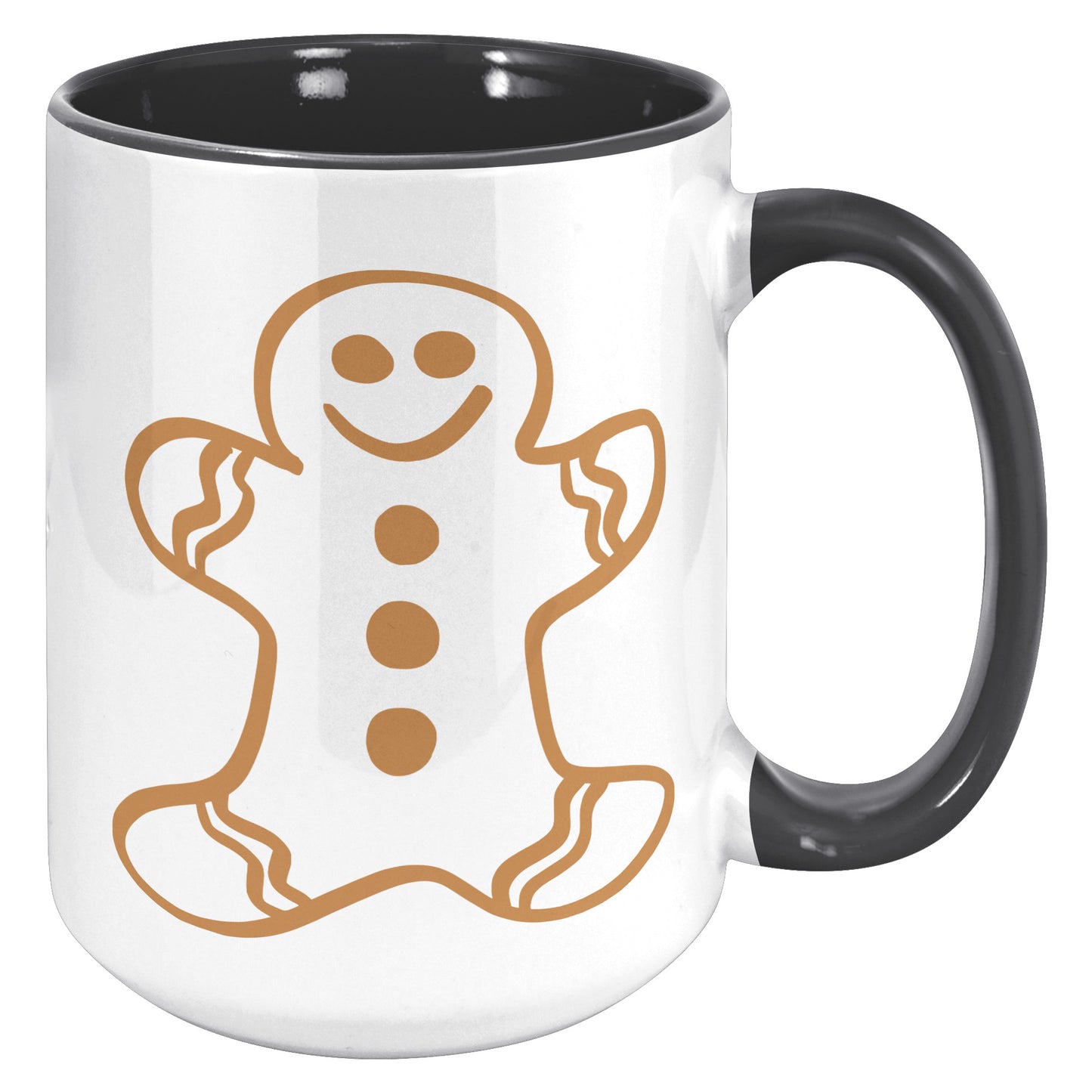 Brown Gingerbread Man Christmas Mug