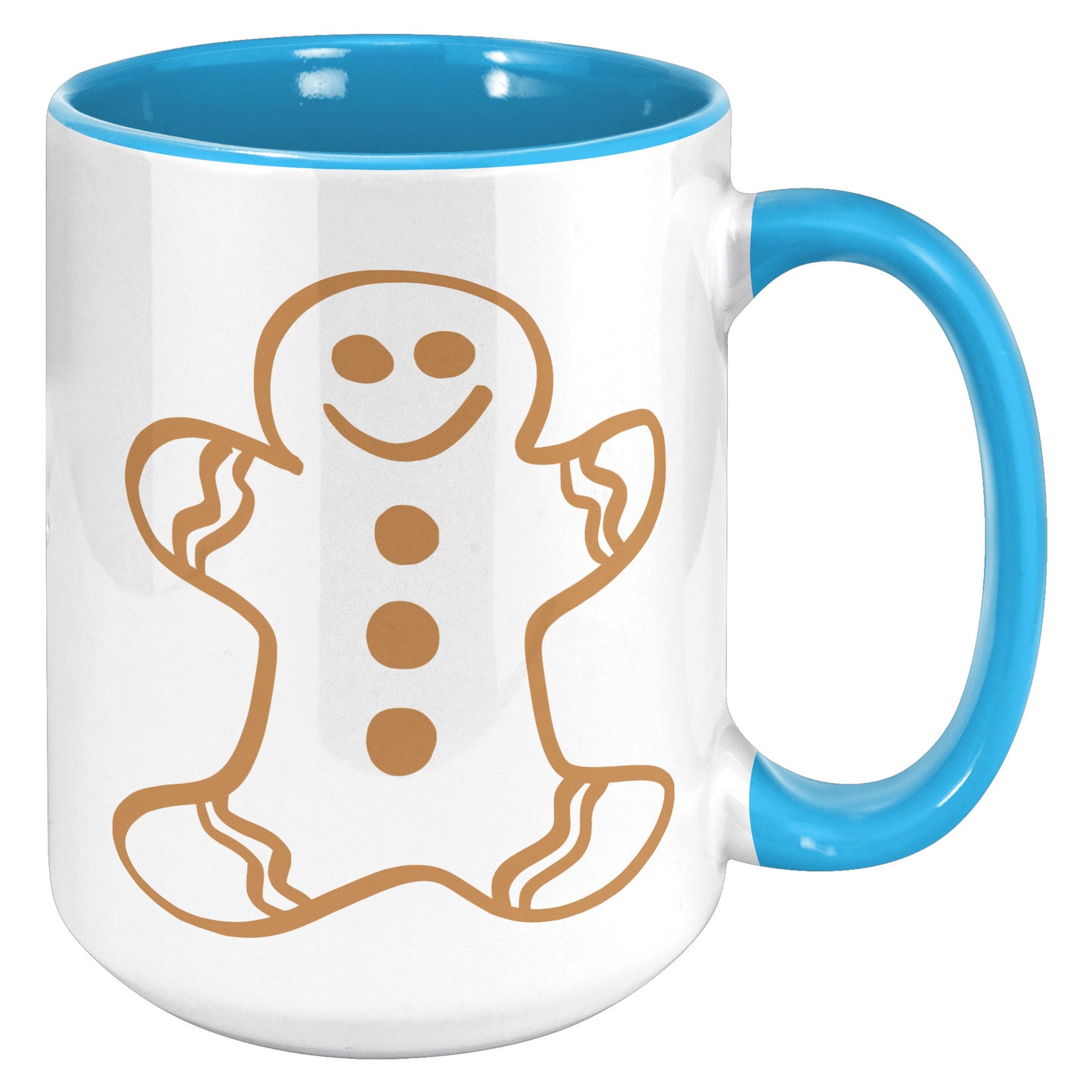 Brown Gingerbread Man Christmas Mug