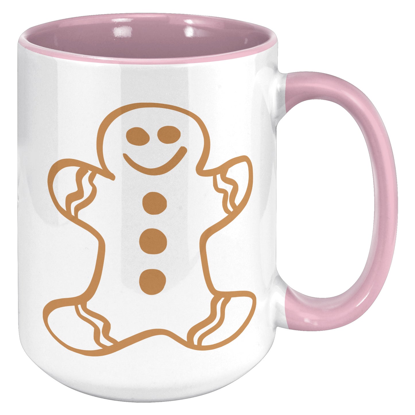 Brown Gingerbread Man Christmas Mug