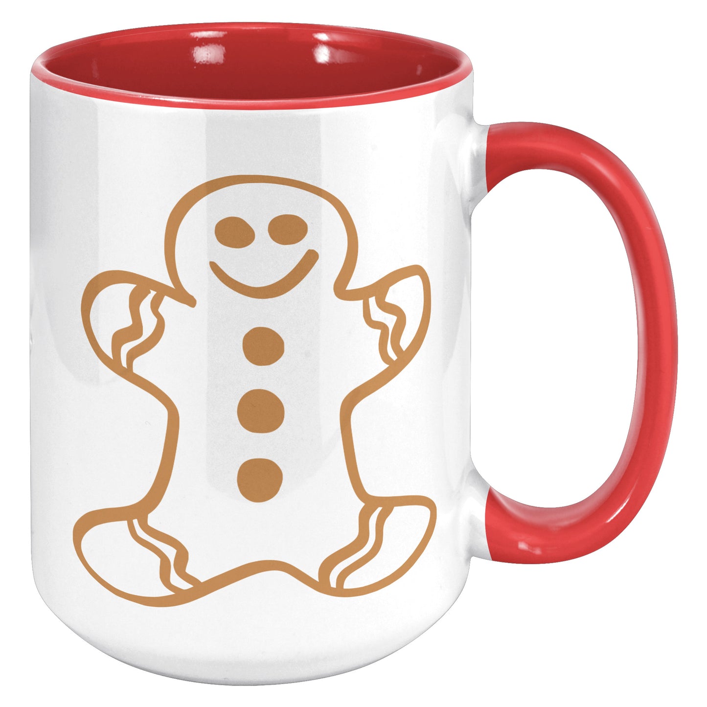 Brown Gingerbread Man Christmas Mug