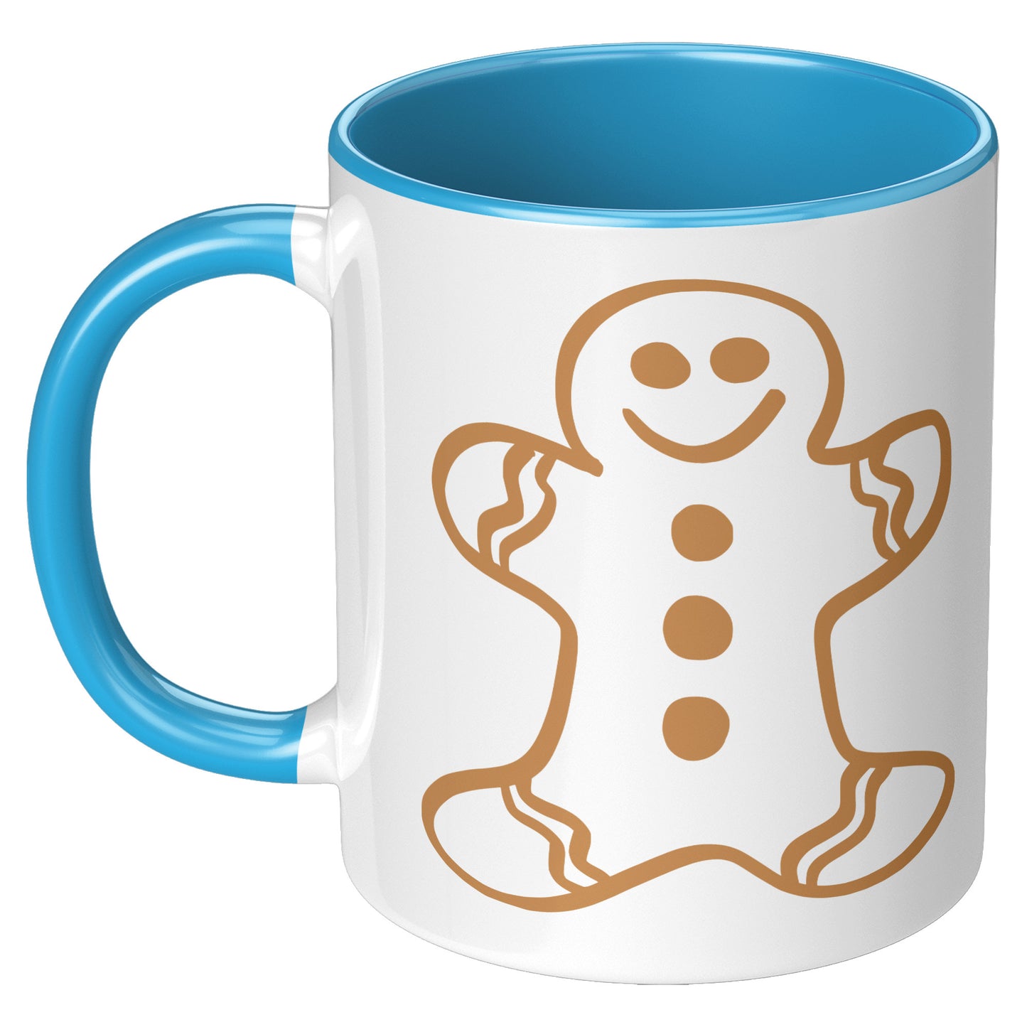 Brown Gingerbread Man Christmas Mug