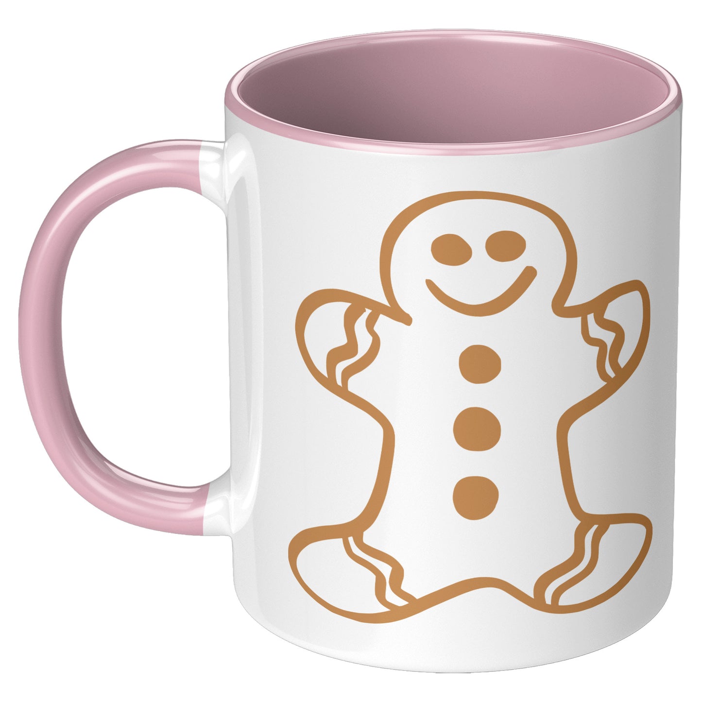 Brown Gingerbread Man Christmas Mug