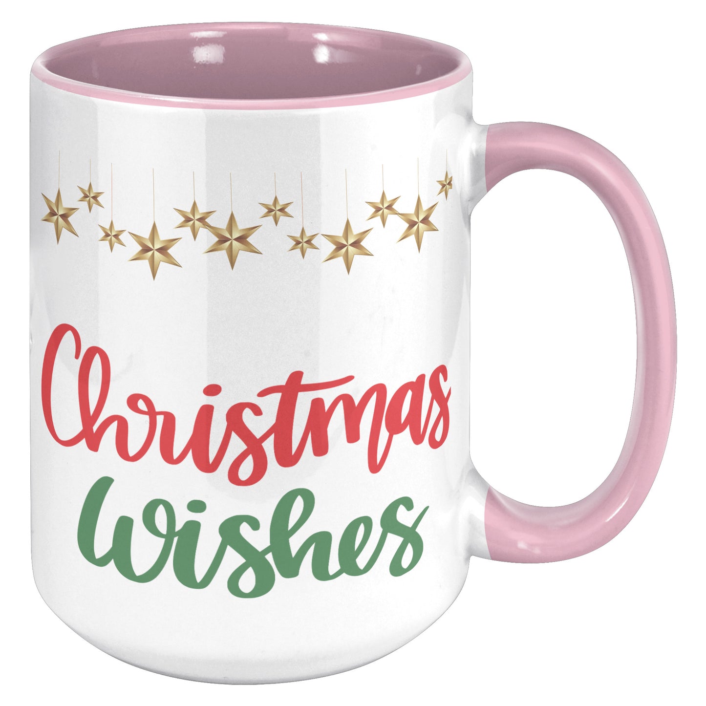 Christmas Wishes Hanging Stars Holiday Mug