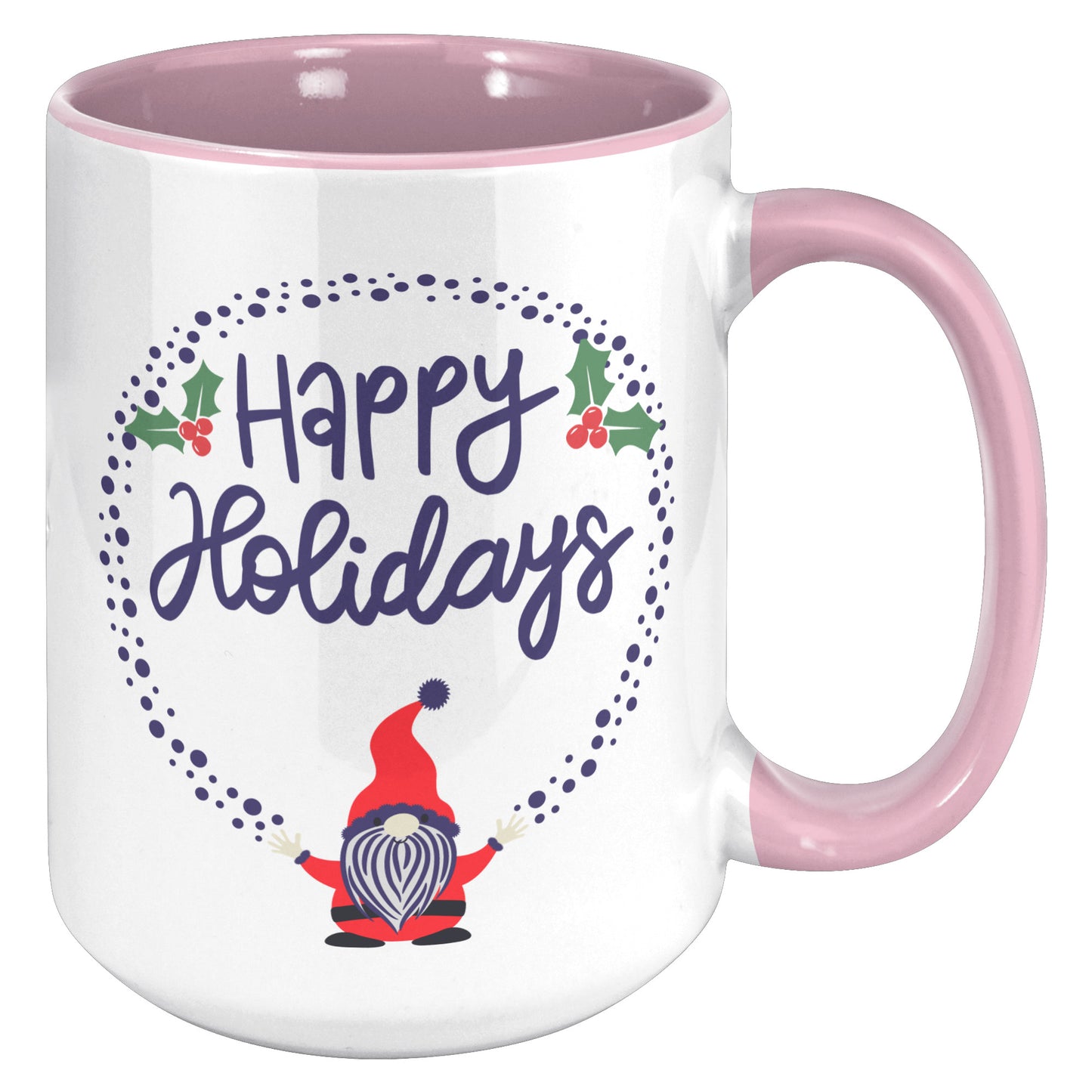 Happy Holidays Weird Santa Throwing Coal Mug