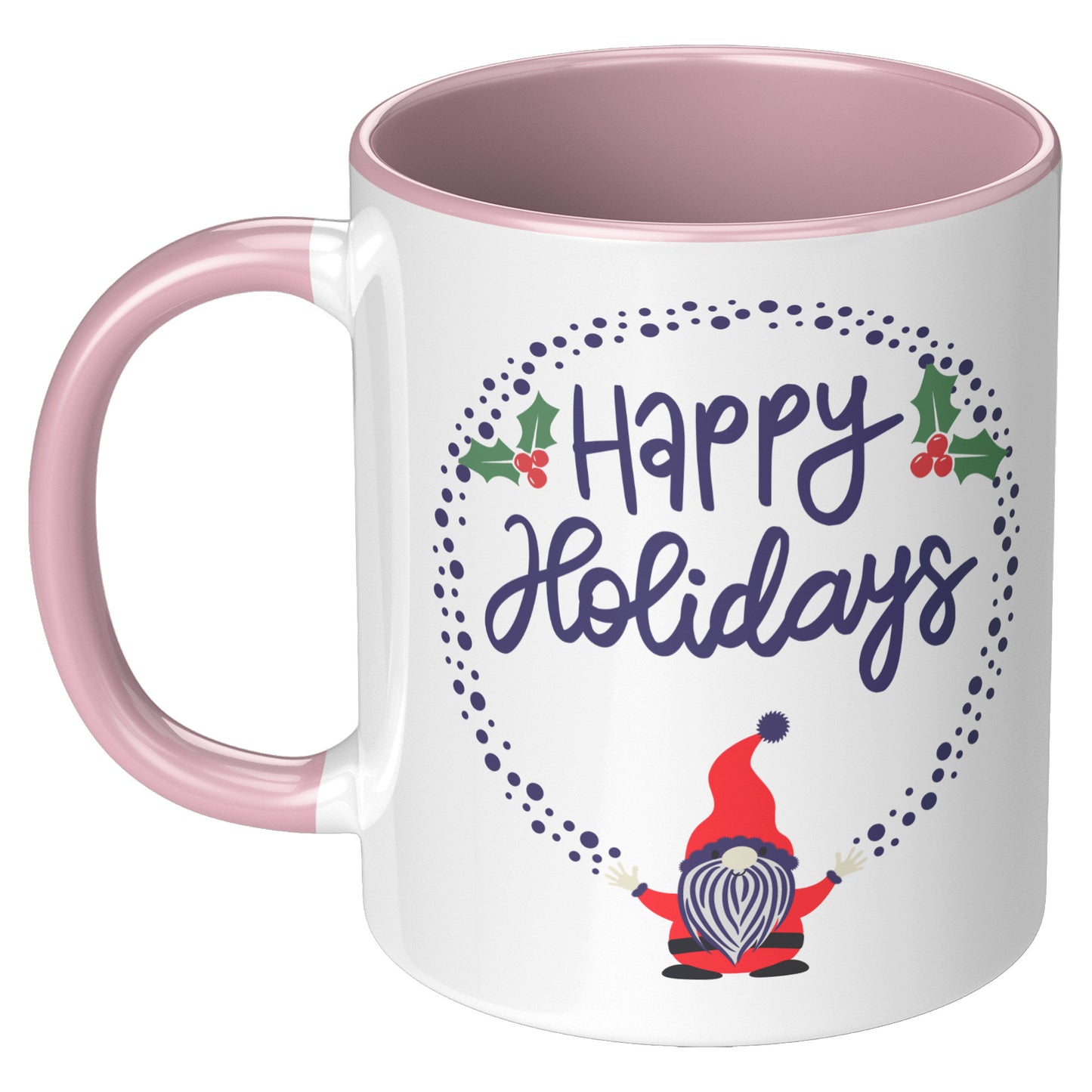 Happy Holidays Weird Santa Throwing Coal Mug