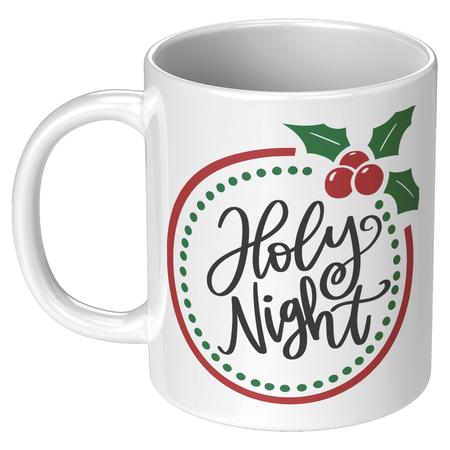 Holy Night Wreath Holiday Mug