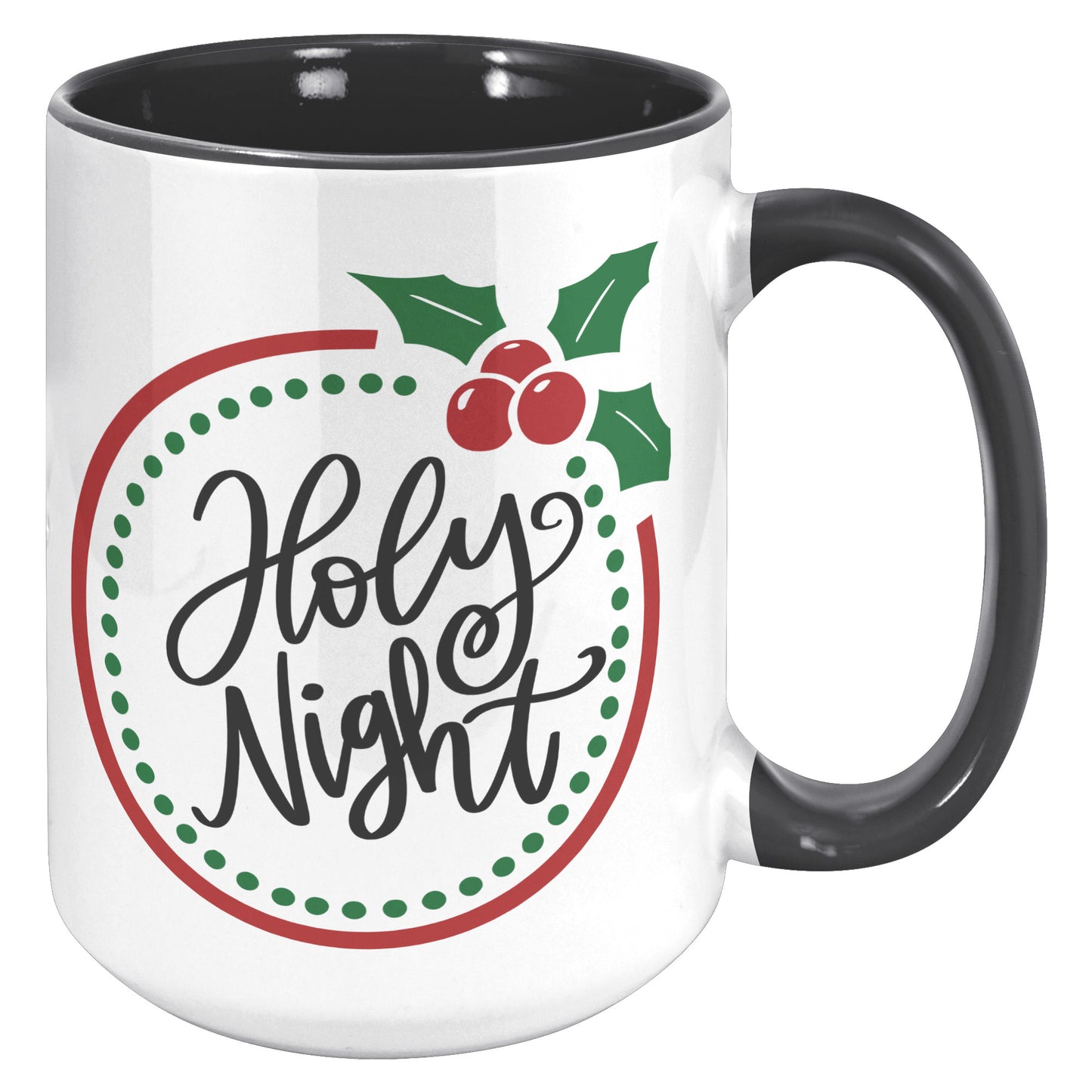 Holy Night Wreath Holiday Mug