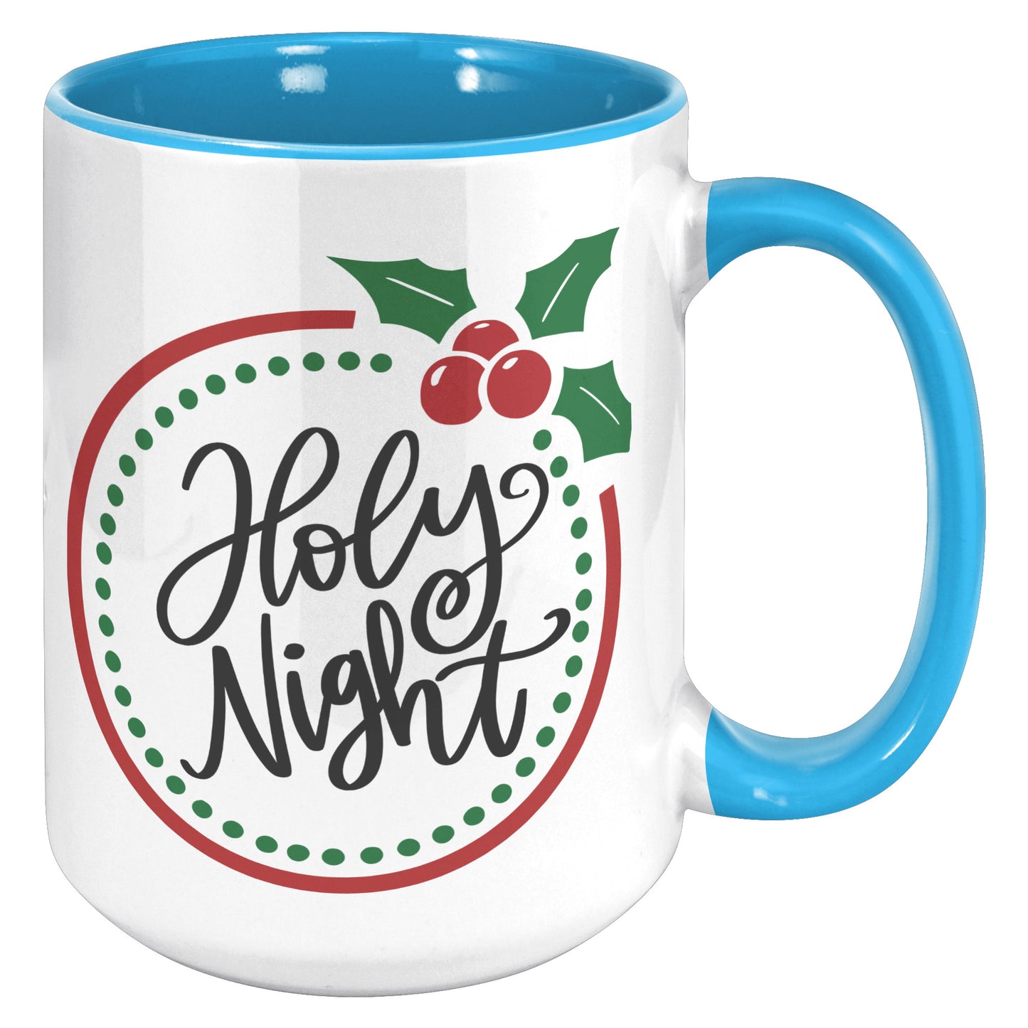 Holy Night Wreath Holiday Mug