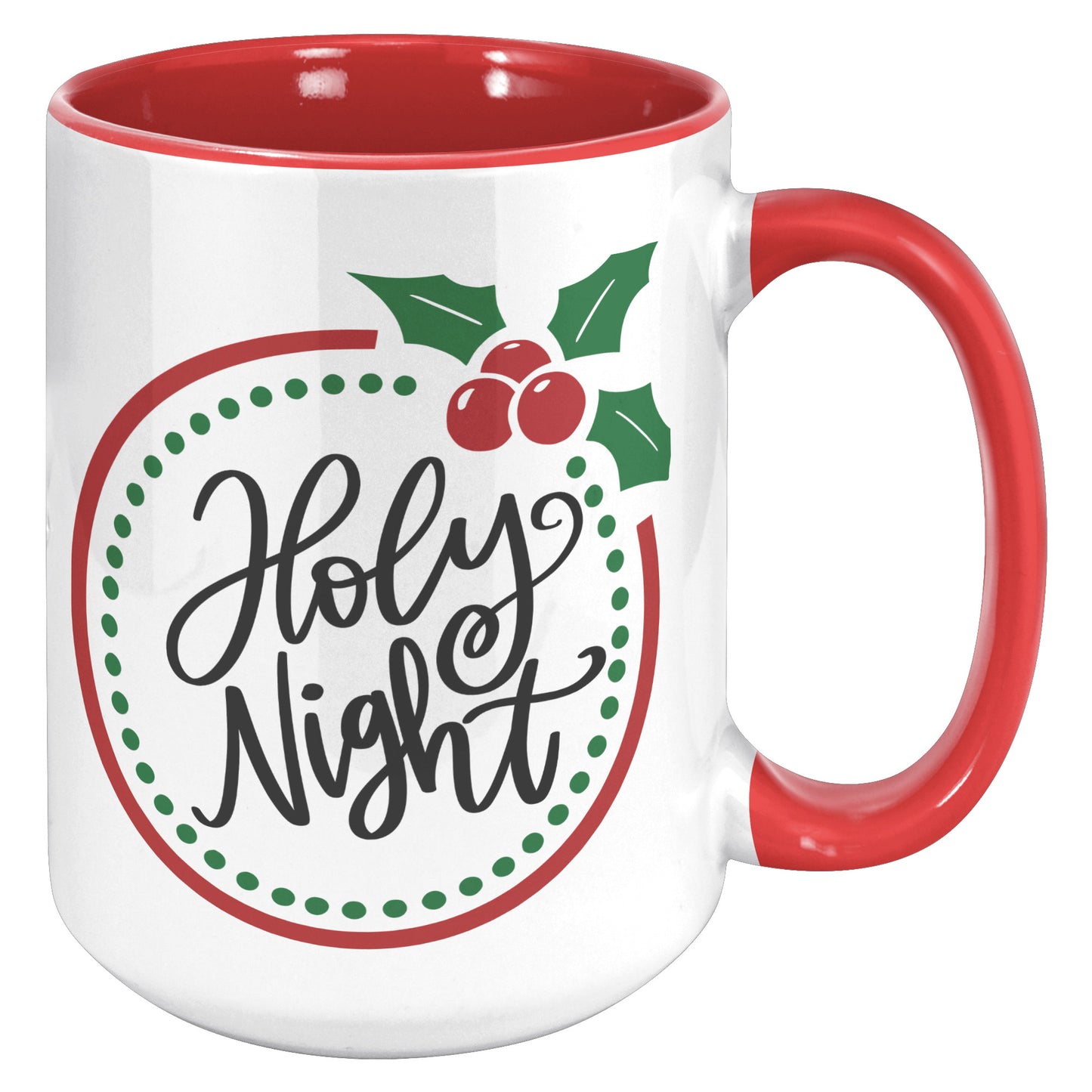 Holy Night Wreath Holiday Mug