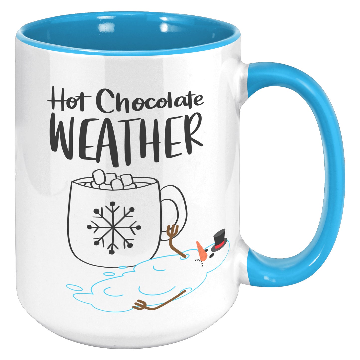 Hot Chocolate Weather Melted Snowman Mug