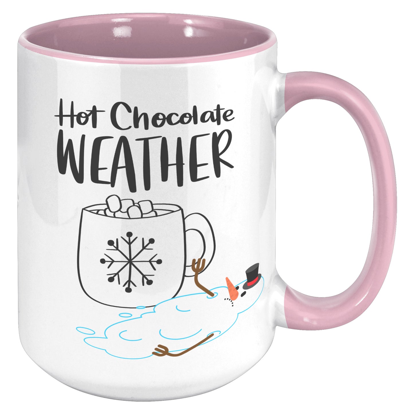 Hot Chocolate Weather Melted Snowman Mug