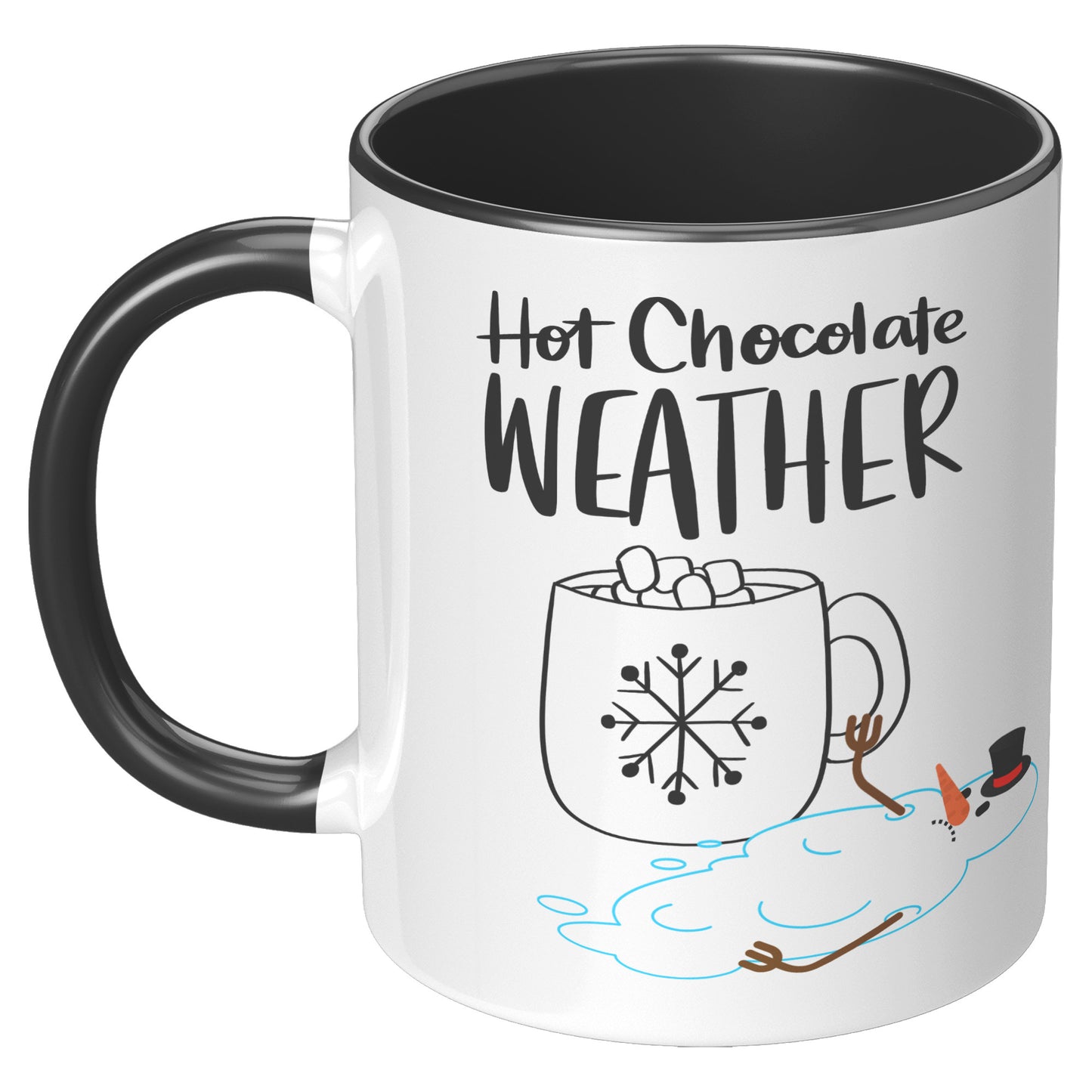 Hot Chocolate Weather Melted Snowman Mug