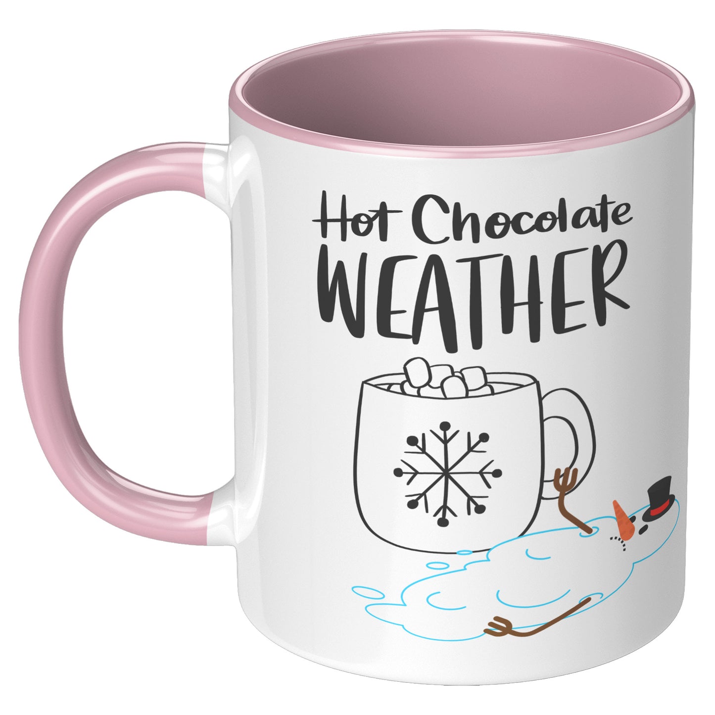 Hot Chocolate Weather Melted Snowman Mug