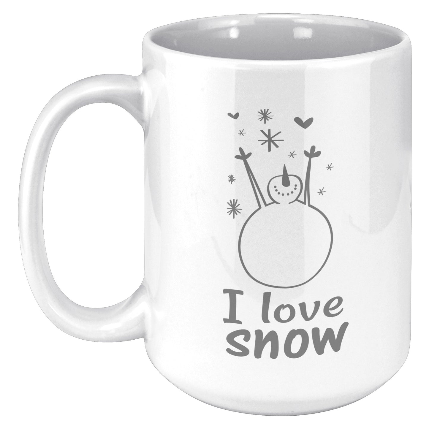 I Love Snowman Holiday Mug