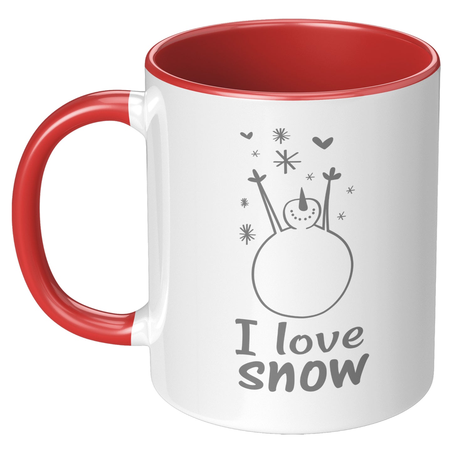 I Love Snowman Holiday Mug