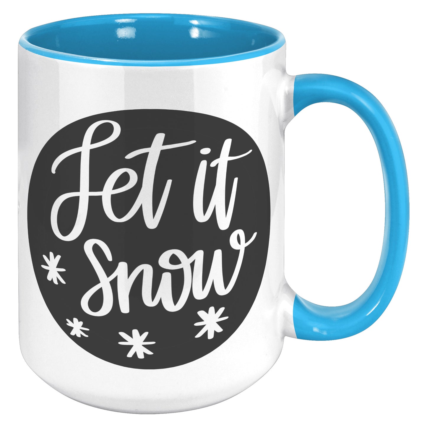 Let It Snow Shadow Circle Holiday Mug