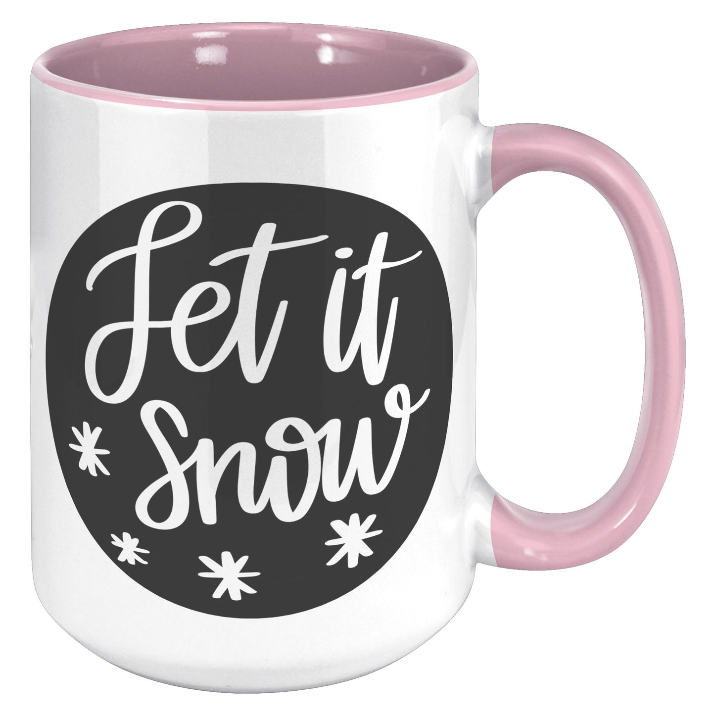 Let It Snow Shadow Circle Holiday Mug