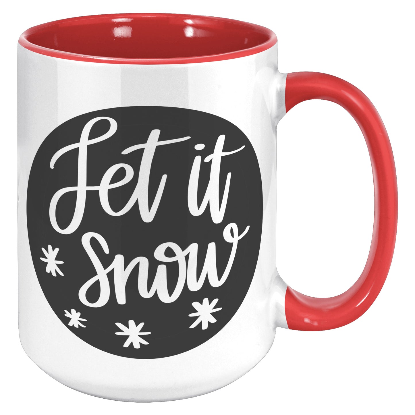 Let It Snow Shadow Circle Holiday Mug