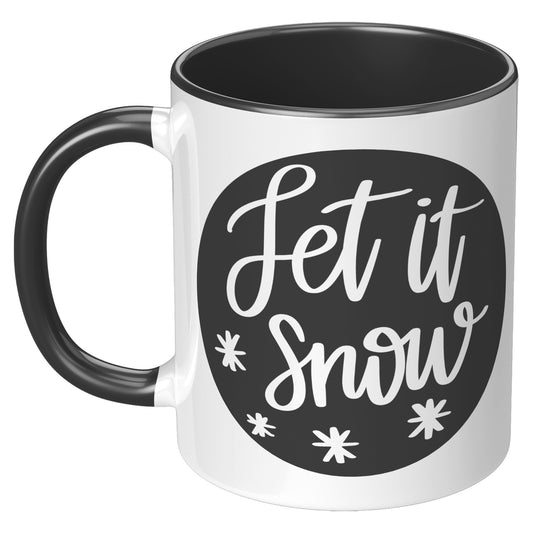 Let It Snow Shadow Circle Holiday Mug