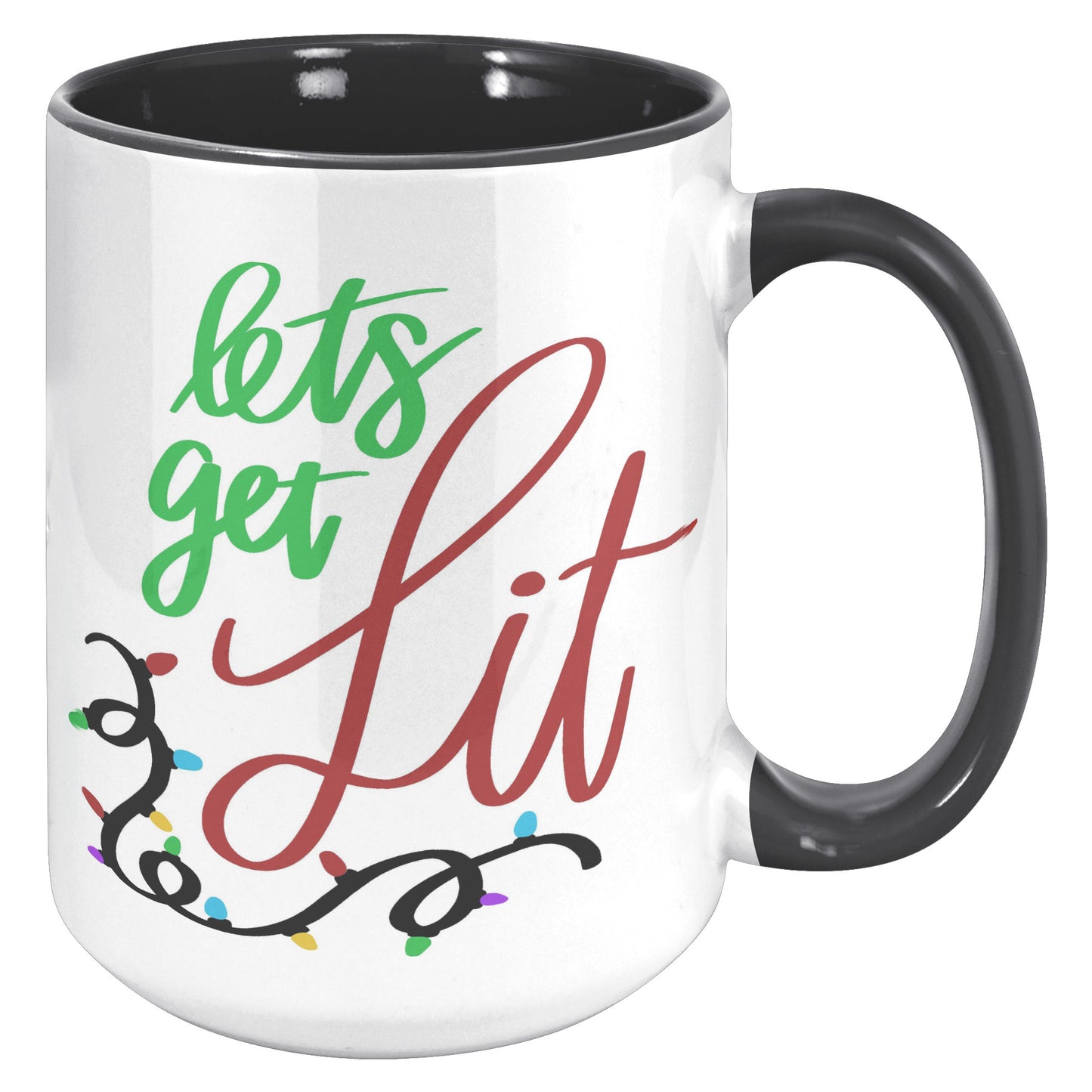 Lets Get Lit Holiday Mug