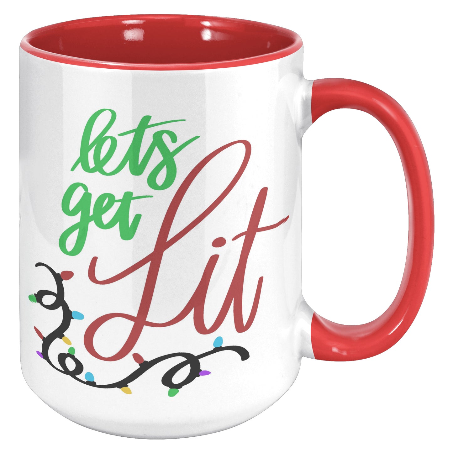 Lets Get Lit Holiday Mug