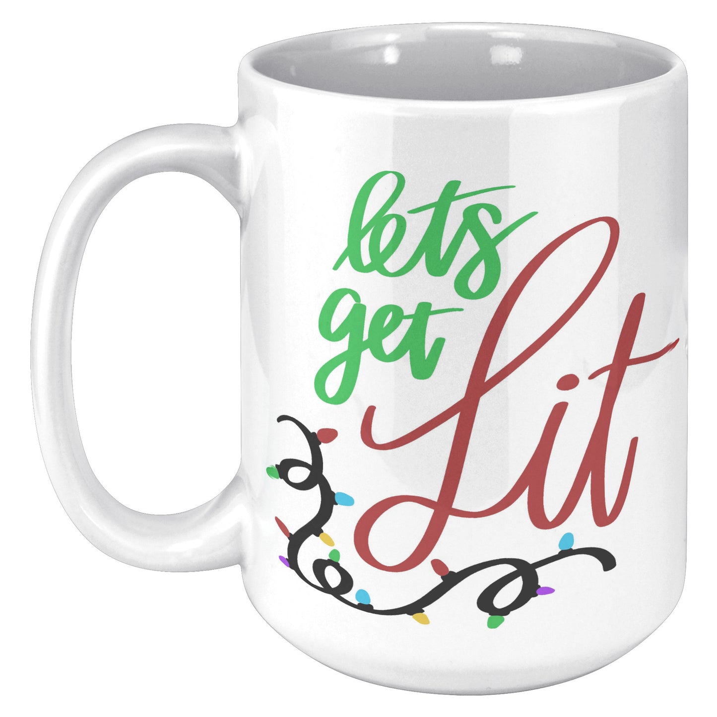 Lets Get Lit Holiday Mug