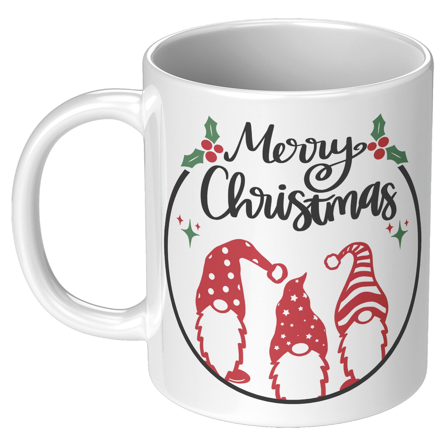 Merry Christmas Gnomes Holiday Mug