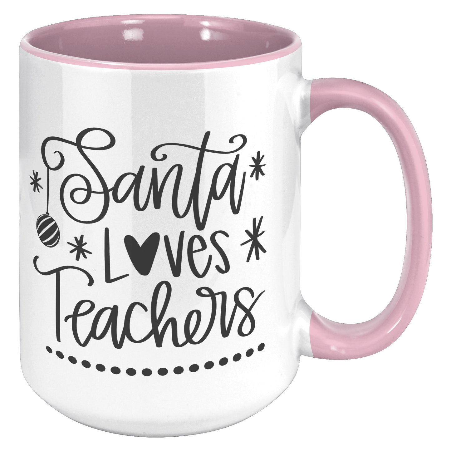 Santa Loves Teachers Holiday Mug
