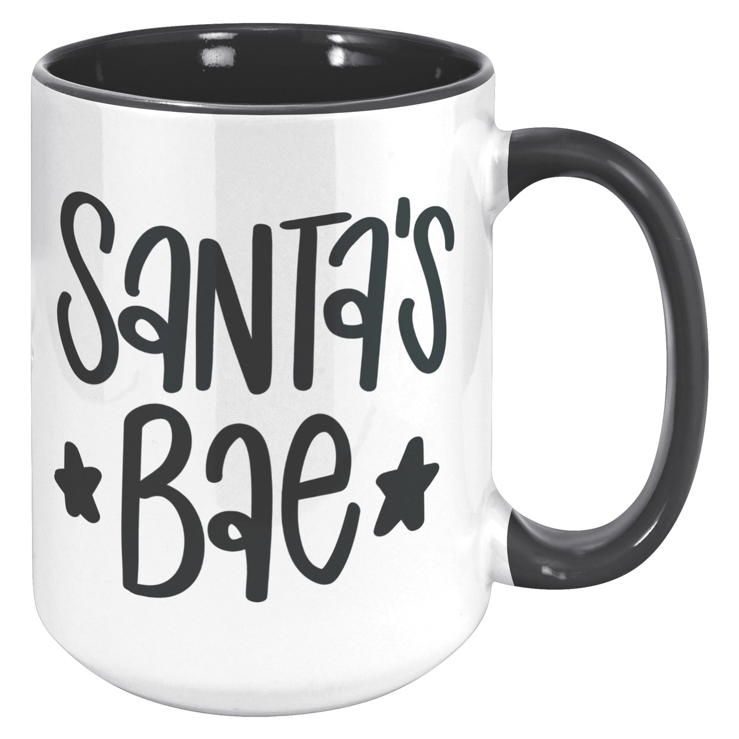 Santa's Bae Black and White Holiday Mug