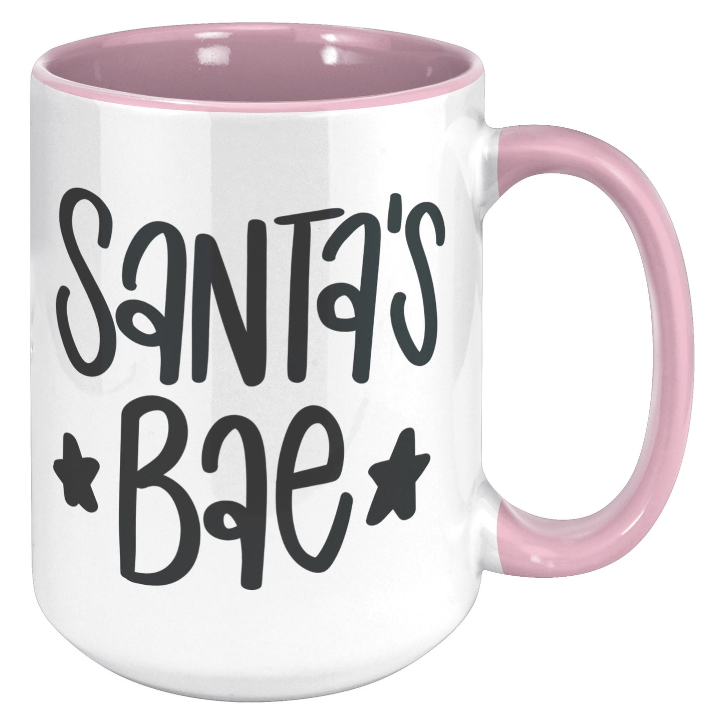 Santa's Bae Black and White Holiday Mug