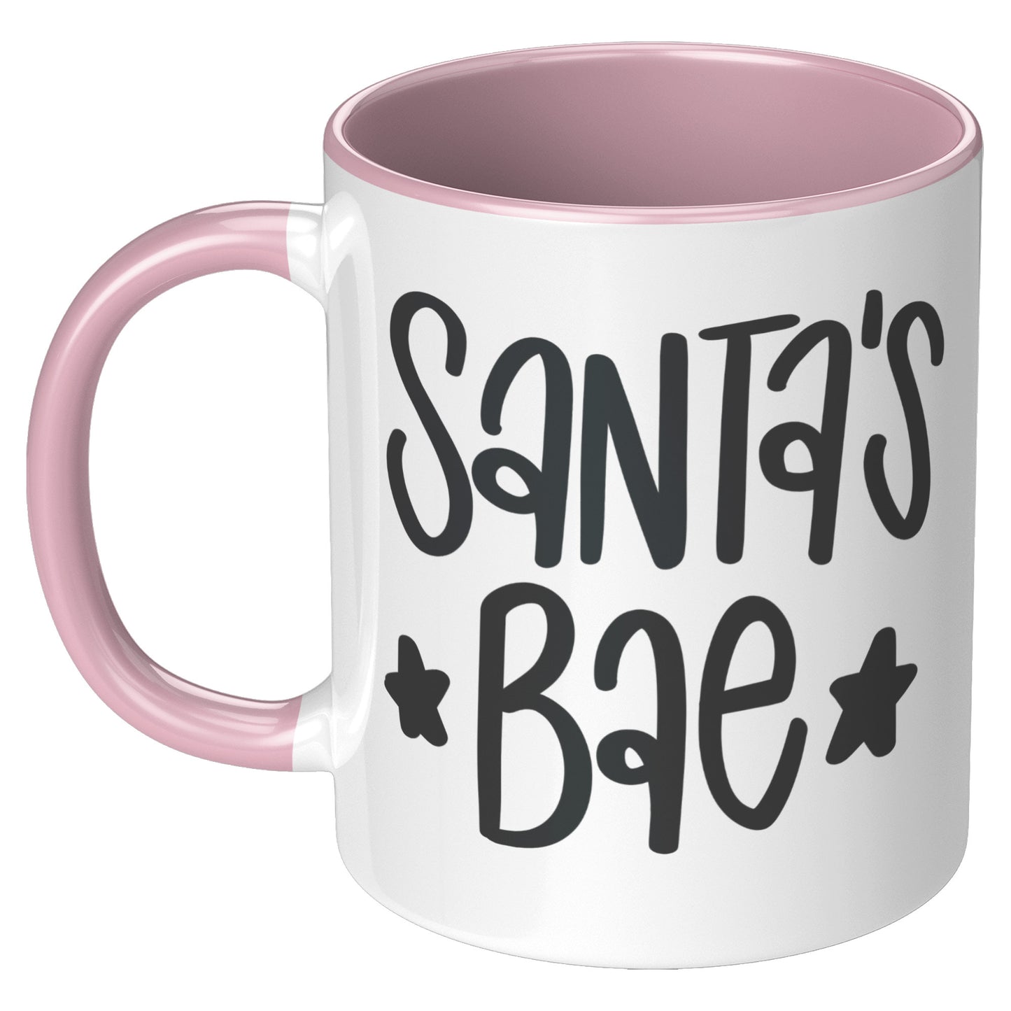 Santa's Bae Black and White Holiday Mug
