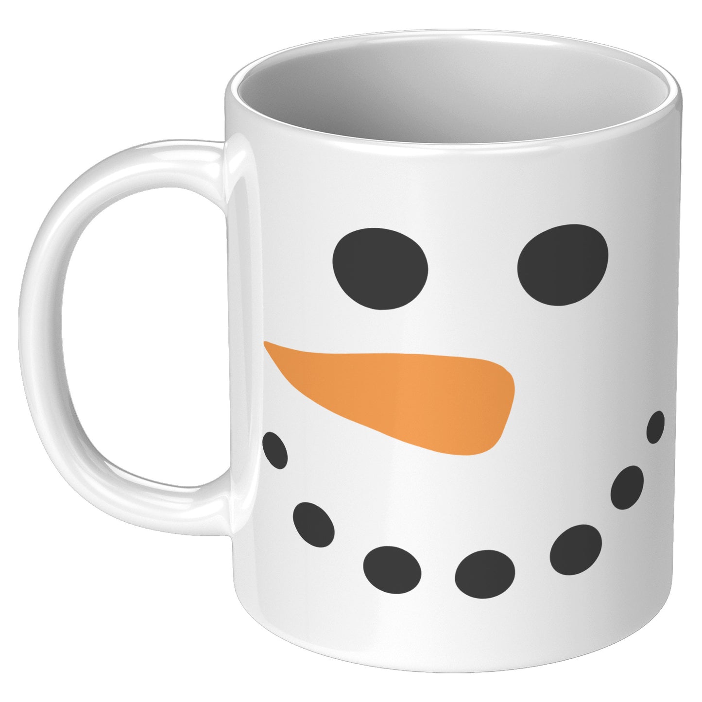 Snowman Face Holiday Mug
