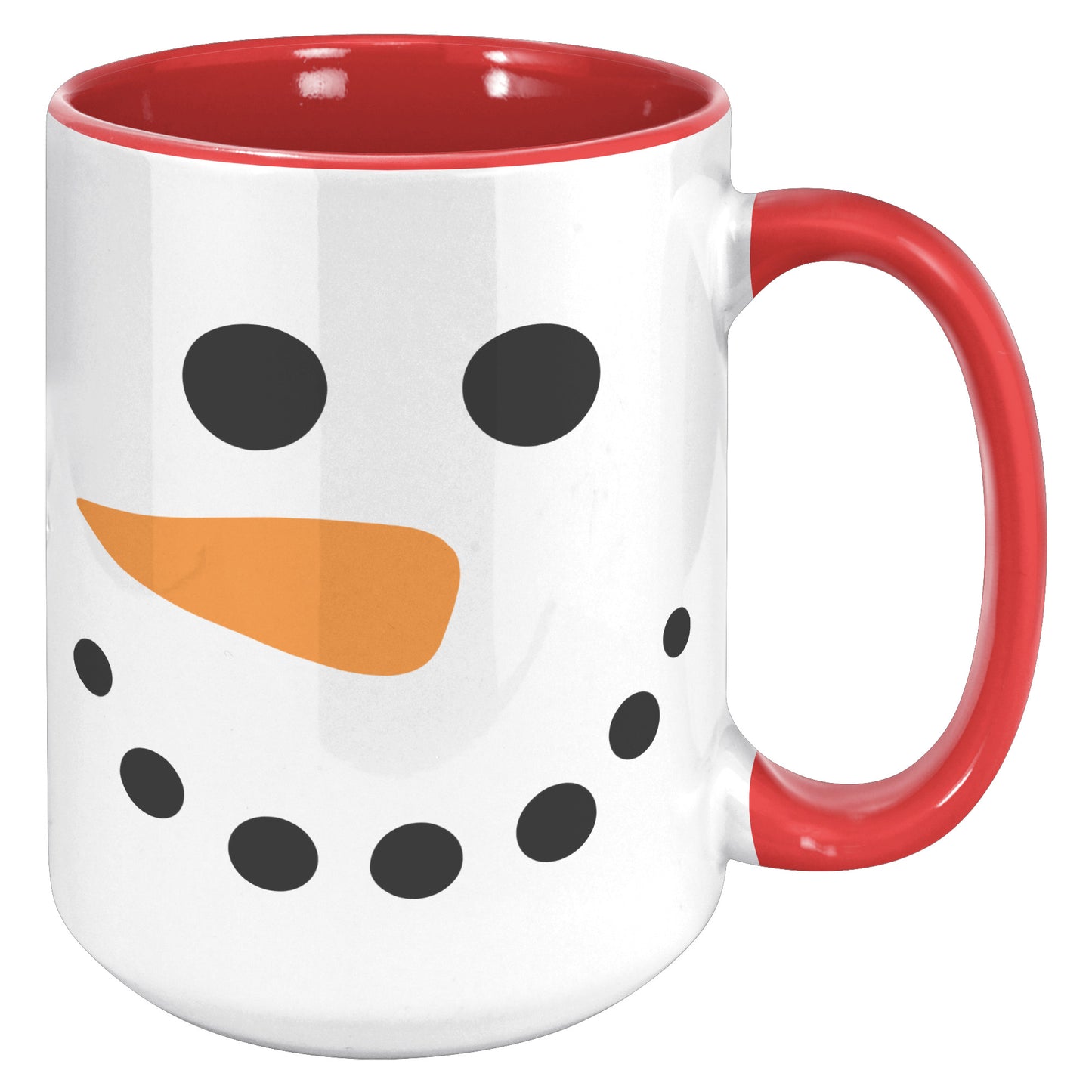 Snowman Face Holiday Mug