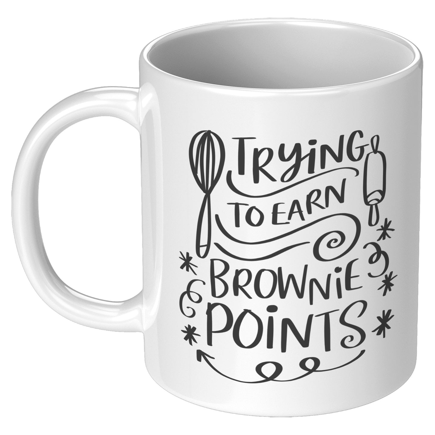 Trying to Earn Brownie Points Holiday Mug