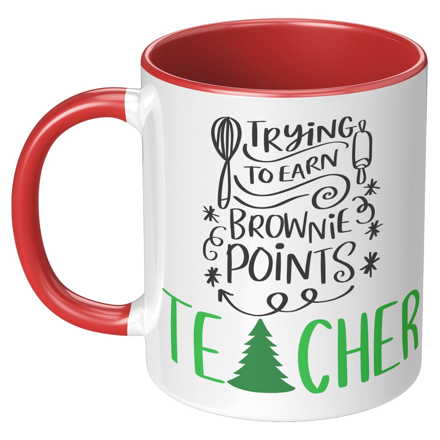 Trying to Earn Brownie Points with Teacher Holiday Mug
