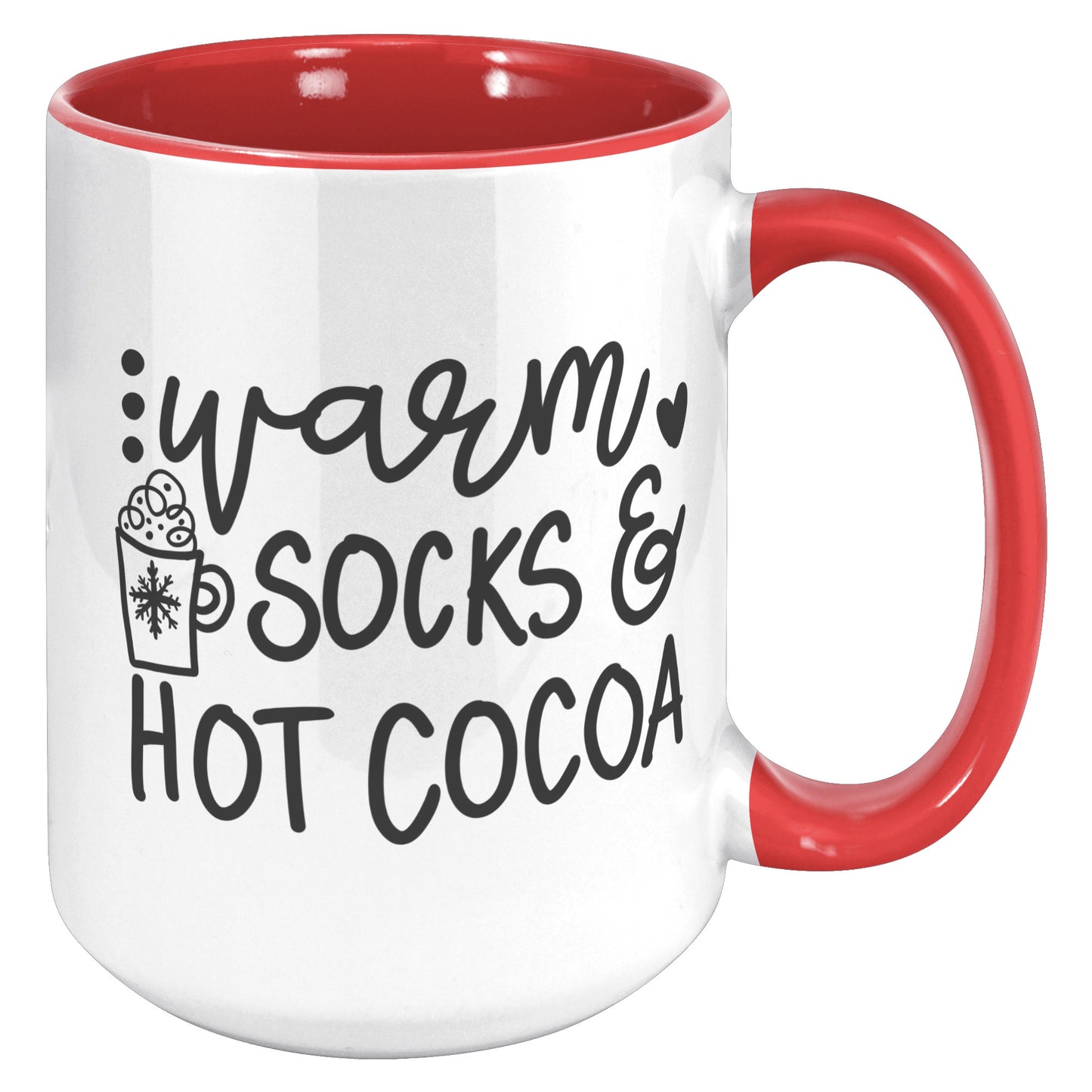 Warm Socks and Hot Cocoa Holiday Mug