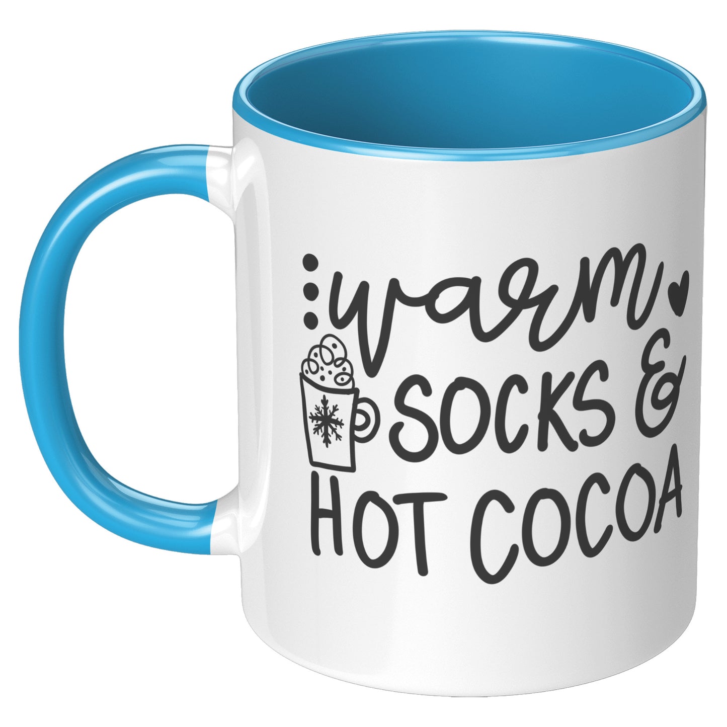 Warm Socks and Hot Cocoa Holiday Mug