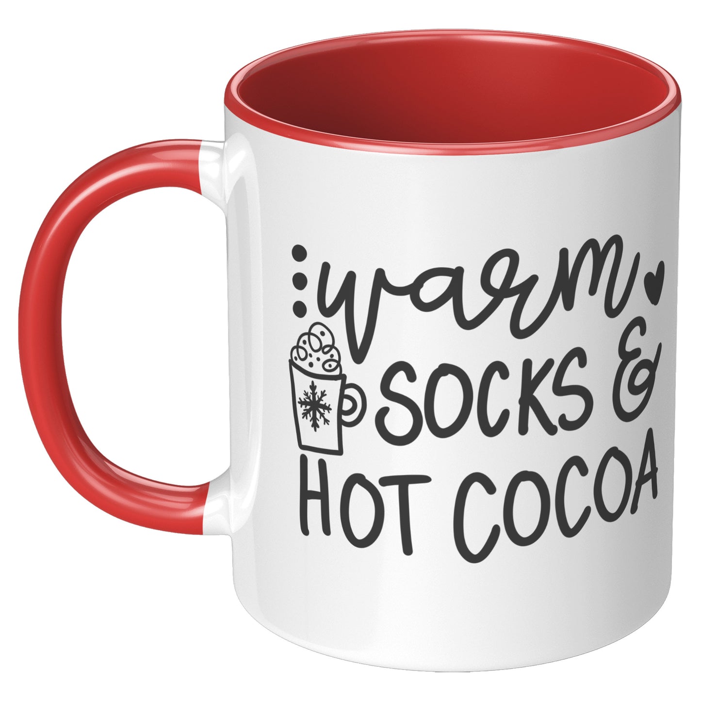 Warm Socks and Hot Cocoa Holiday Mug