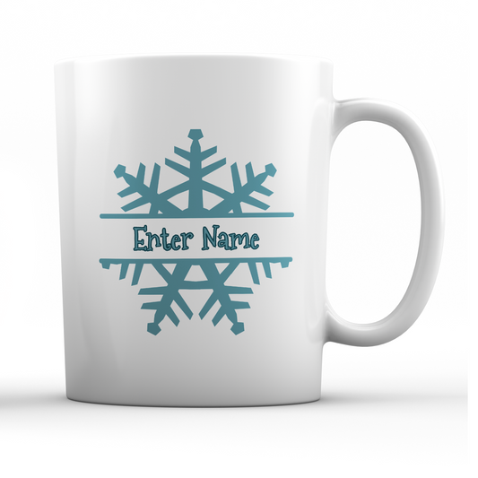 Snowflake Personalized Holiday Mug