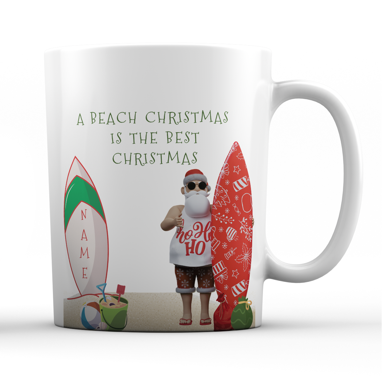 A Beach Christmas Is The Best Christmas Personalized Mug